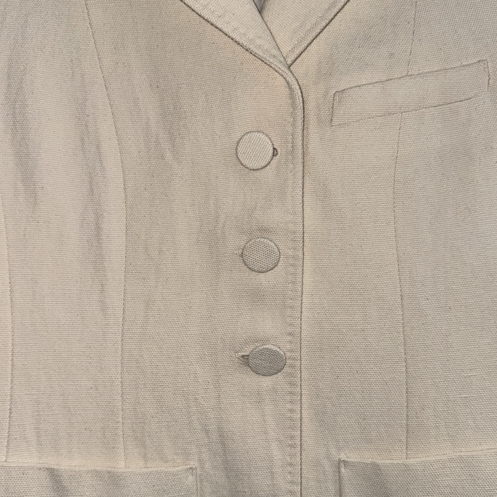 BURBERRY IVORY WOMEN’S BLAZER SIZE 8 - Picture 8 of 15